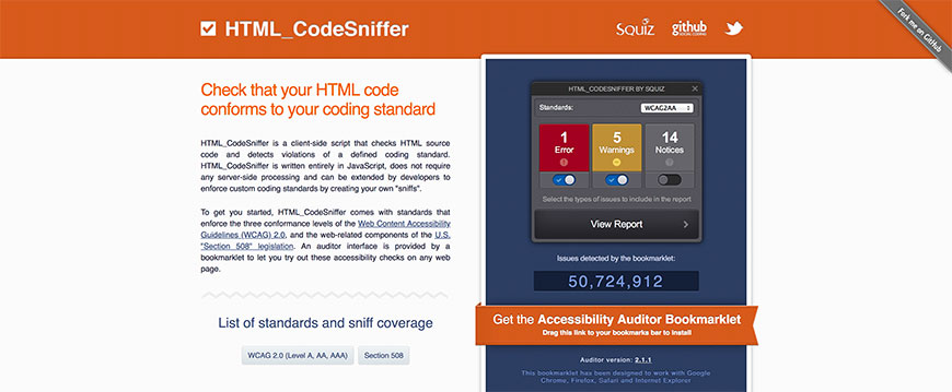 013 HTML CodeSniffer