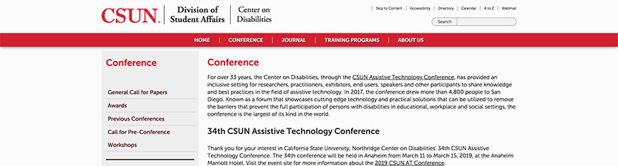 037 CSUN Assistive Technology Conference