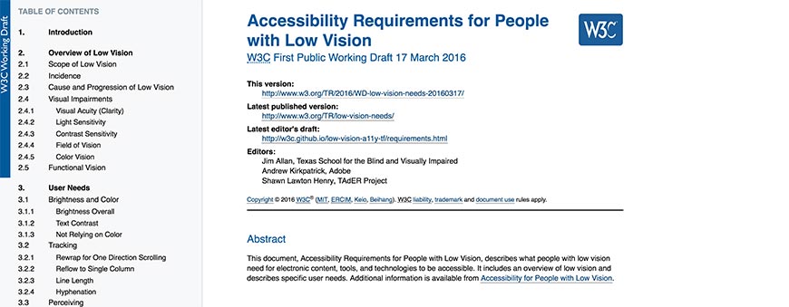 32 W3C Accessibility Requirements