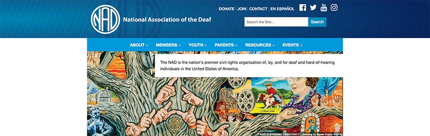 National Association of the deaf accessibility resources