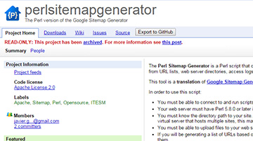 Perl Sitemap Generator