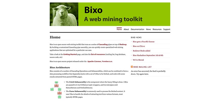 openbixo website crawler