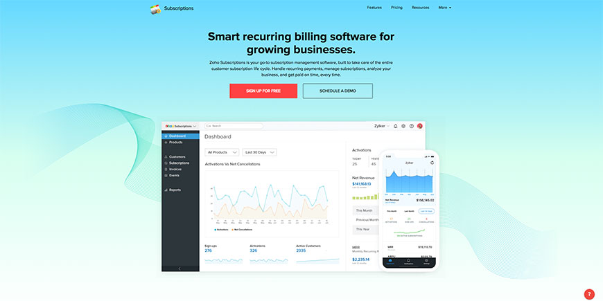 zoho recurring payments