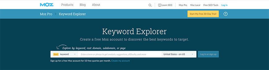 keyword explorer keyword research