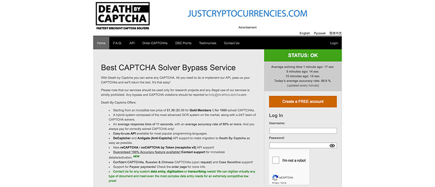 captcha solving services for bot