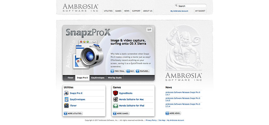 Ambrosia software for mac snapz pro