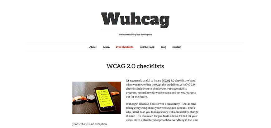 30 WCAG 2 Checklists