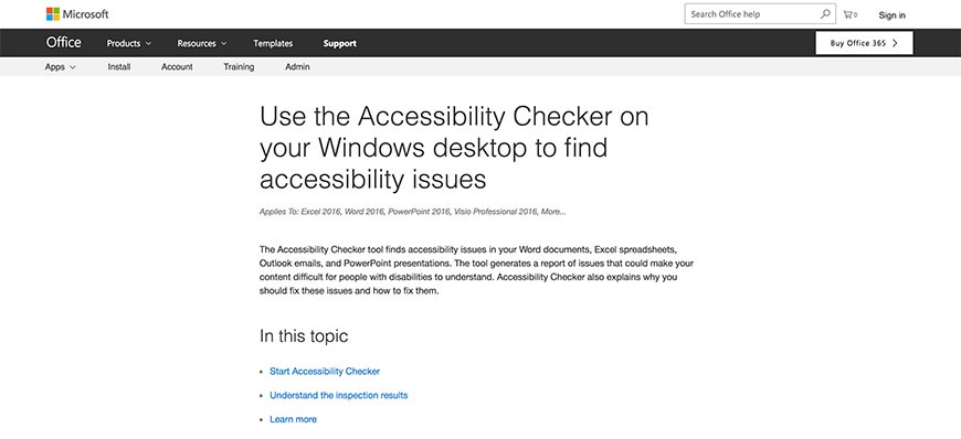 47 Microsoft Accessibility Checker
