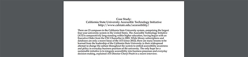 California State University System Accessibility Resources