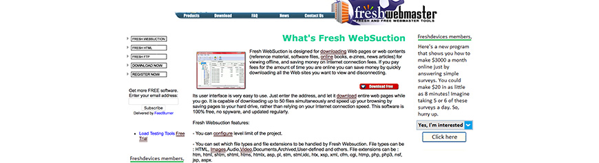 FreshWebSuction