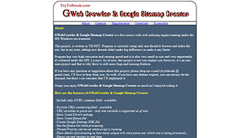 GWebCrawler & Google Sitemap Creator