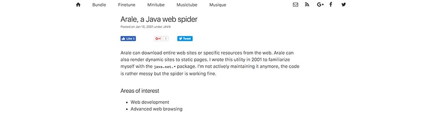 arale website crawler