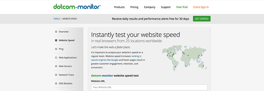 dotcom tools speed test