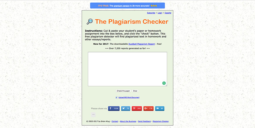 free accurate plagiarism checker