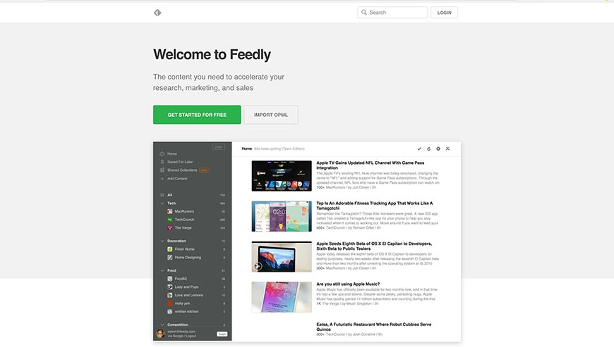 feedly content curation tools