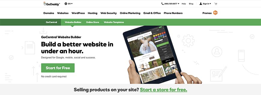 godaddy website builder