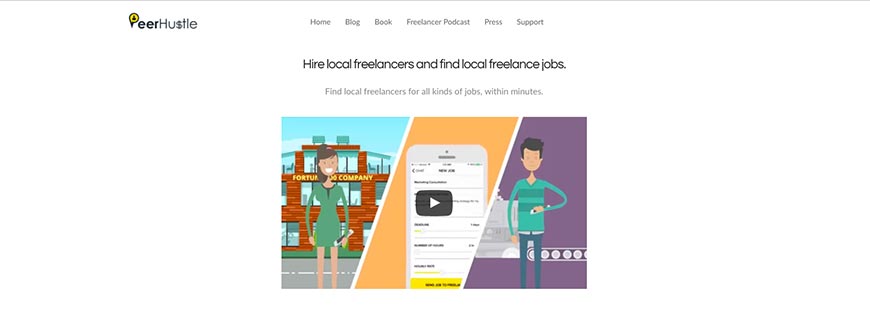 peerhustle freelance website