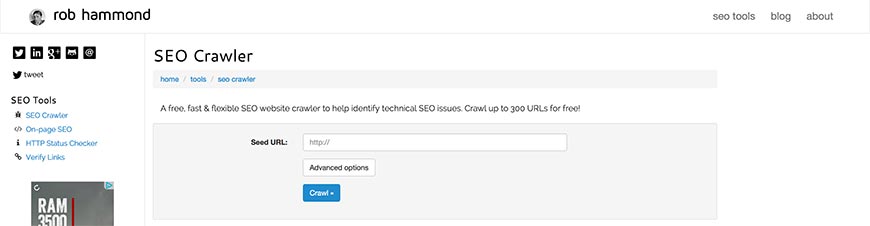 robhammond website crawler