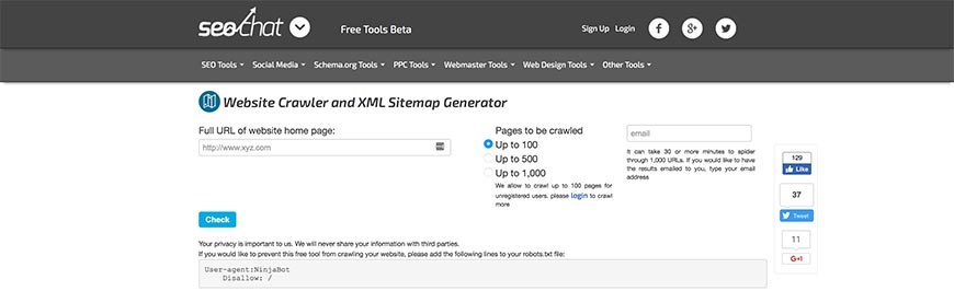 free online website crawler to find ip addresses