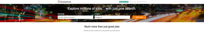 simplyhired freelance website