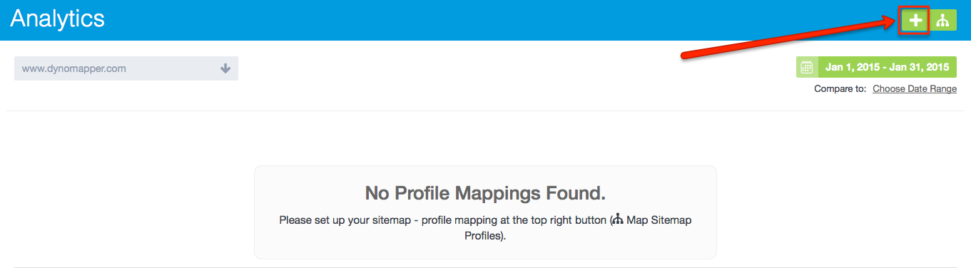 Sitemap Analytics Add Account