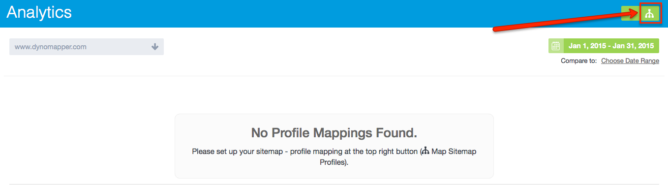 Map Sitemap to Analytics