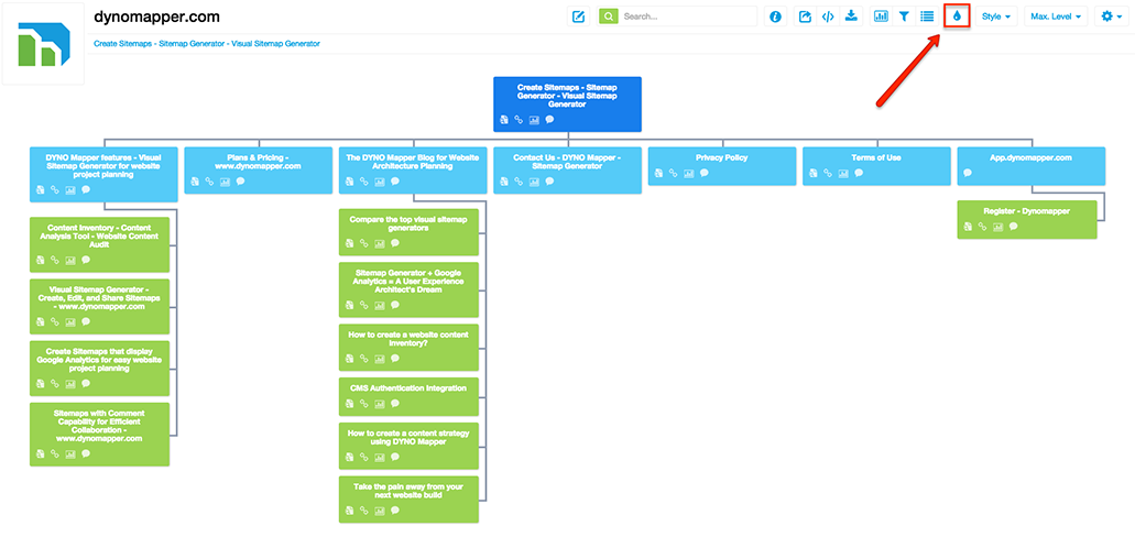 Sitemap Colors