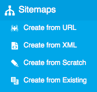 Sitemap Generator Menu