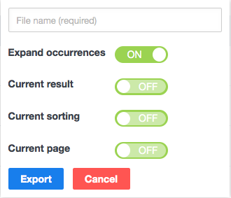 Content Inventory Export