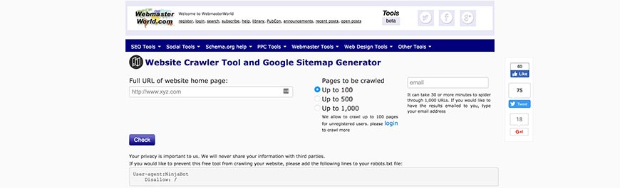 webmasterworld website crawler