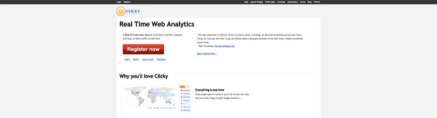 007 clicky analytics