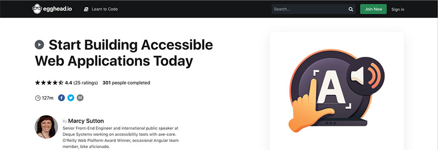 Start Building Accessible Web Applications Today, by Marcy Sutton