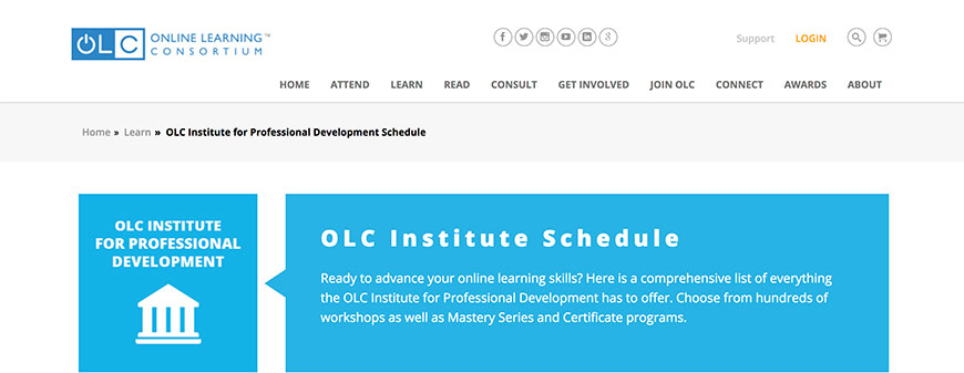 Online Learning Consortium (OLC) Institute