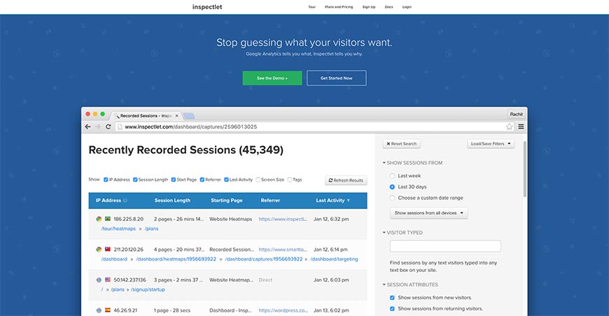 021 inspectlet analytics