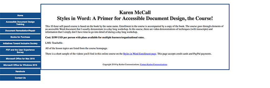 Styles in MS Word