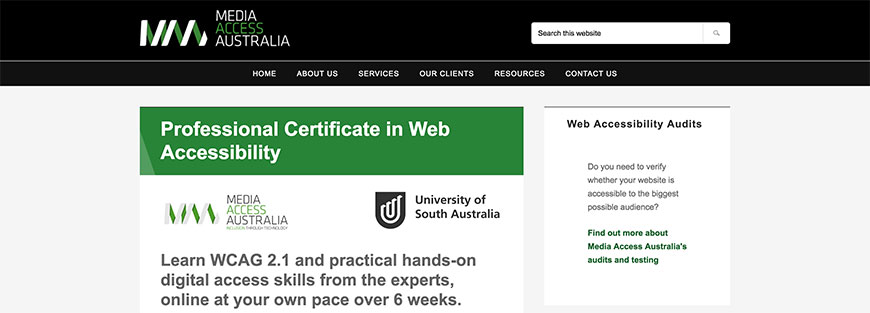 Media Access Australia (W3C Member)