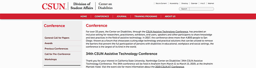 CSUN Assistive Technology Conference