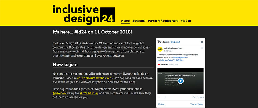 Inclusive Design 24 (#ID24)