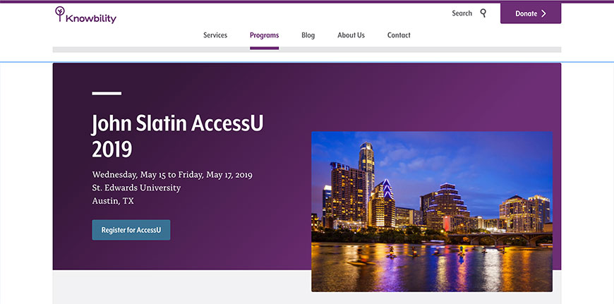 Knowbility's AccessU