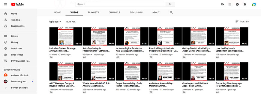 Accessibility Talks (A11Y Talks)