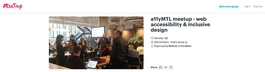 Montreal's web accessibility & inclusive design meet-up