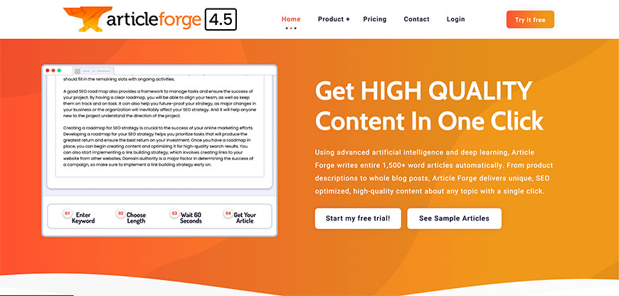 Articleforge AI