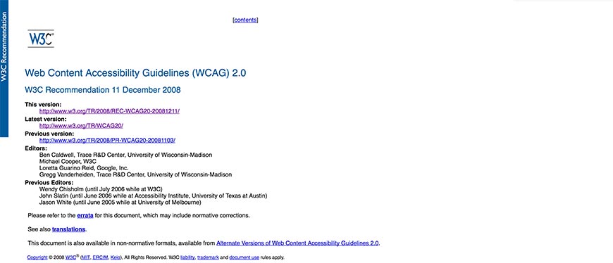 28 Web Content Accessibility Guidelines