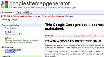 Google Sitemap Generator
