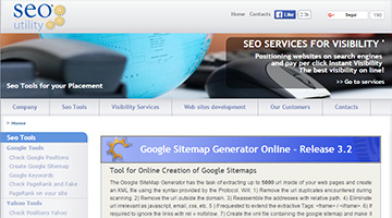 Google Sitemap Generator Online - Release 3.2