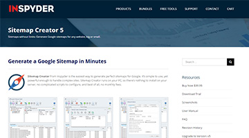 INSPYDER Sitemap Creator 5