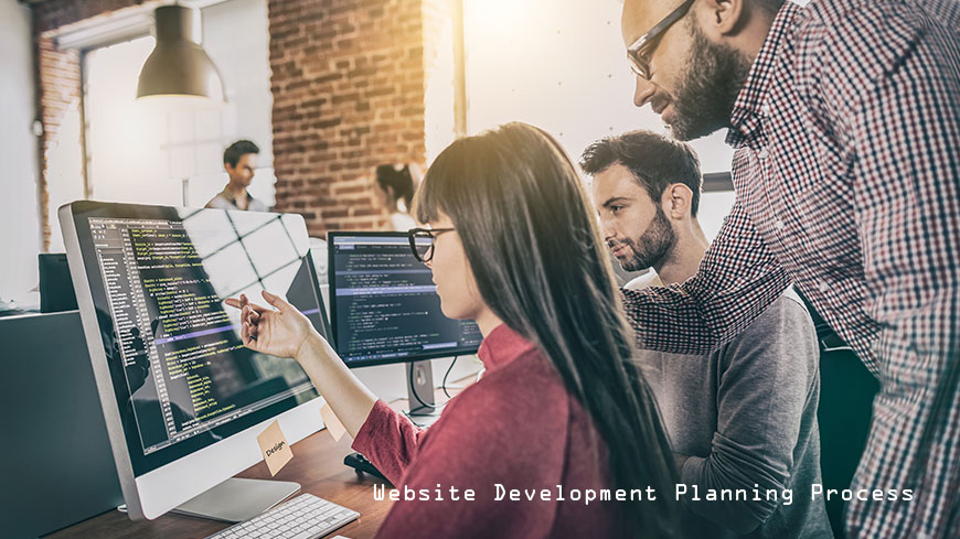 Website Development Planning Process Banner