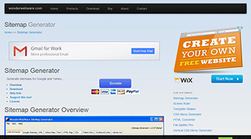 Woderwebware Sitemap Generator
