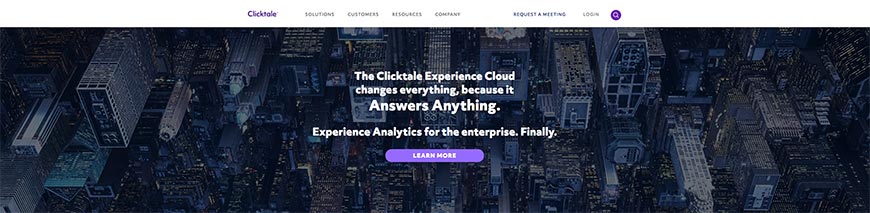 clicktale banner
