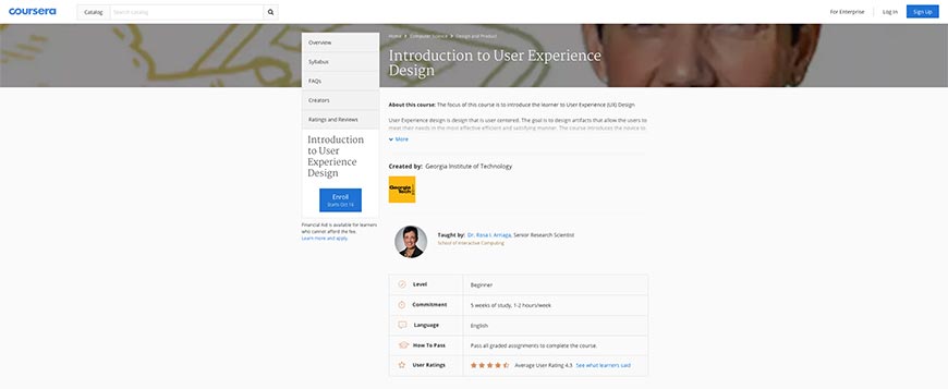 coursera ux